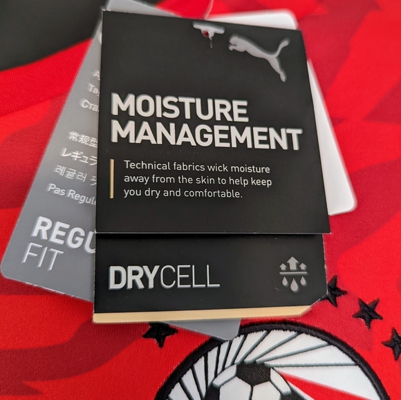 New With Tags! Puma Egypt FA National Team Home Replica Jersey Red/White - Picture 6 of 7